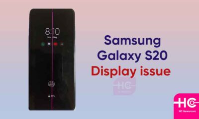 samsung Galaxy S20 displau issue