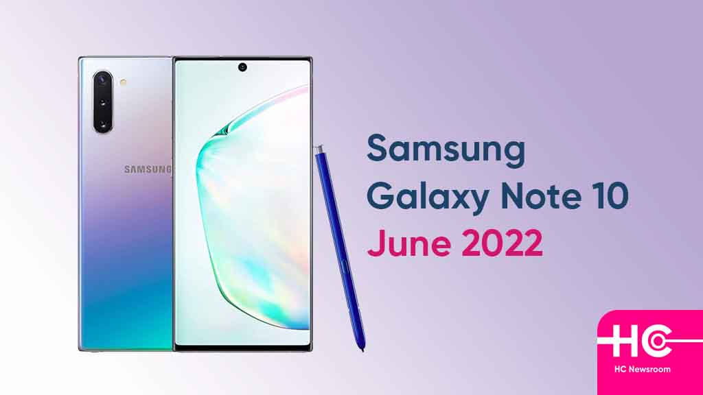 Samsung Galaxy Note 10 June update