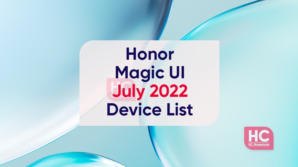 Honor Magic UI 2022 jULY device 