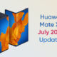 Huawei Mate Xs July 2022 update