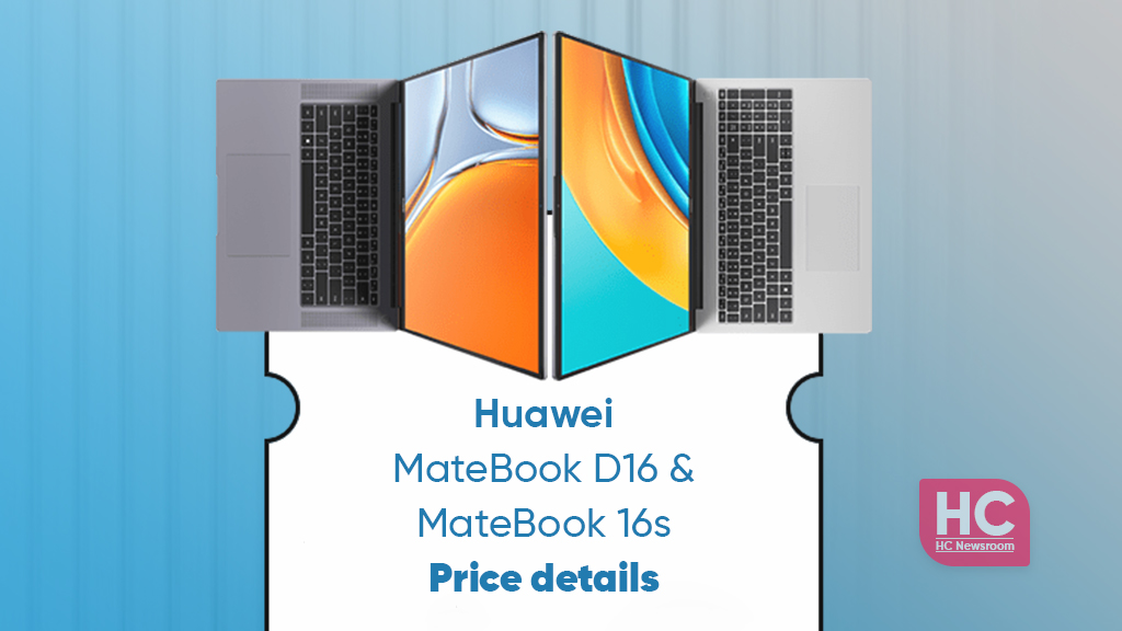 Huawei MateBook 16s D16 pricing 