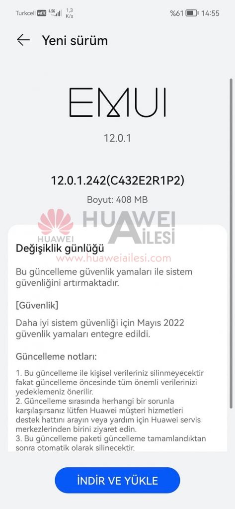 Huawei Nova 9 May 2022 update Europe