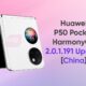 Huawei P50 Pocket HarmonyOS 2.0.1.191 update
