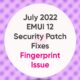 July 2022 EMUI 12 update fingerprint issue