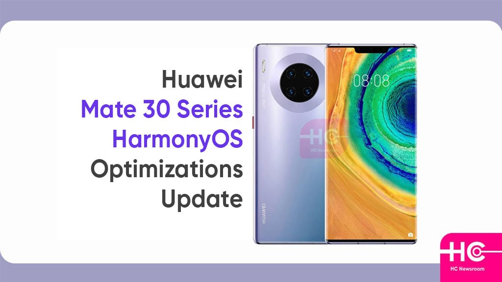Huawei Mate 30 HarmonyOS update