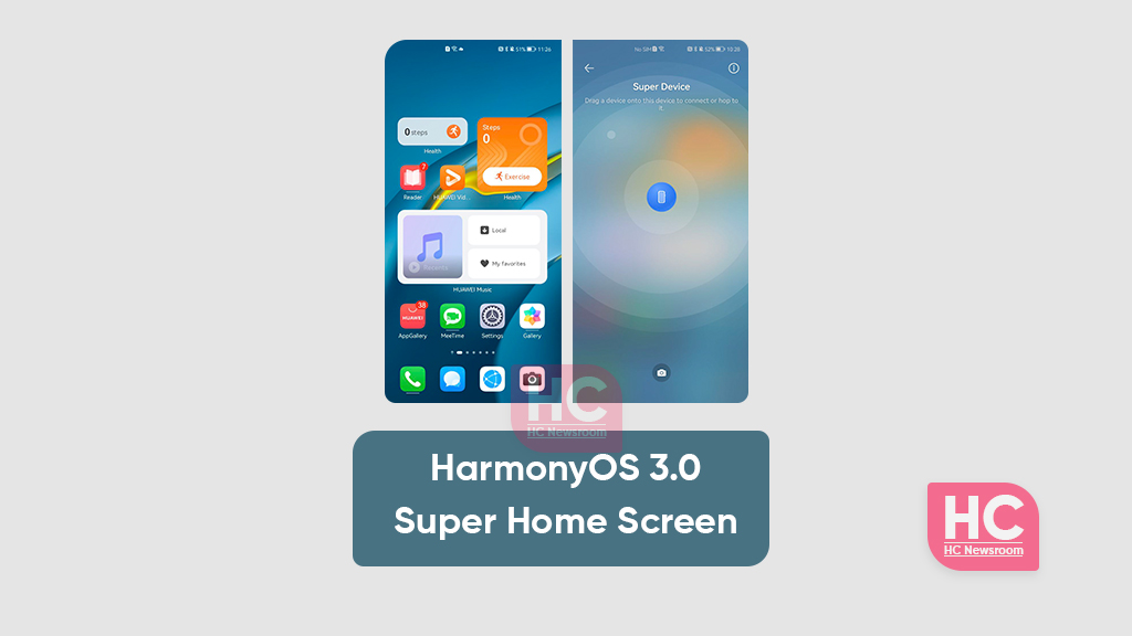 harmonyos 3 super home screen