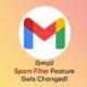Gmail spam filter feature