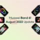 Huawei Band 6 August 2022 update
