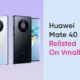 Huawei Mate 40 website