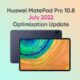 Huawei MatePad Pro 10.8 July 2022 update