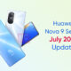 Huawei NOVA 9 sereis July update