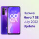 Huawei Nova 7 SE update