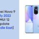 Huawei Nova 9 July 2022 EMUI