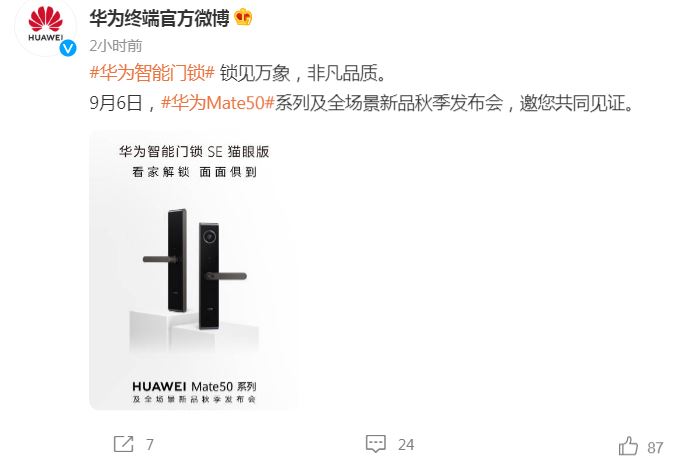 Huawei smart door lock SE