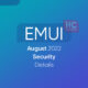 August 2022 Huawei EMUI update