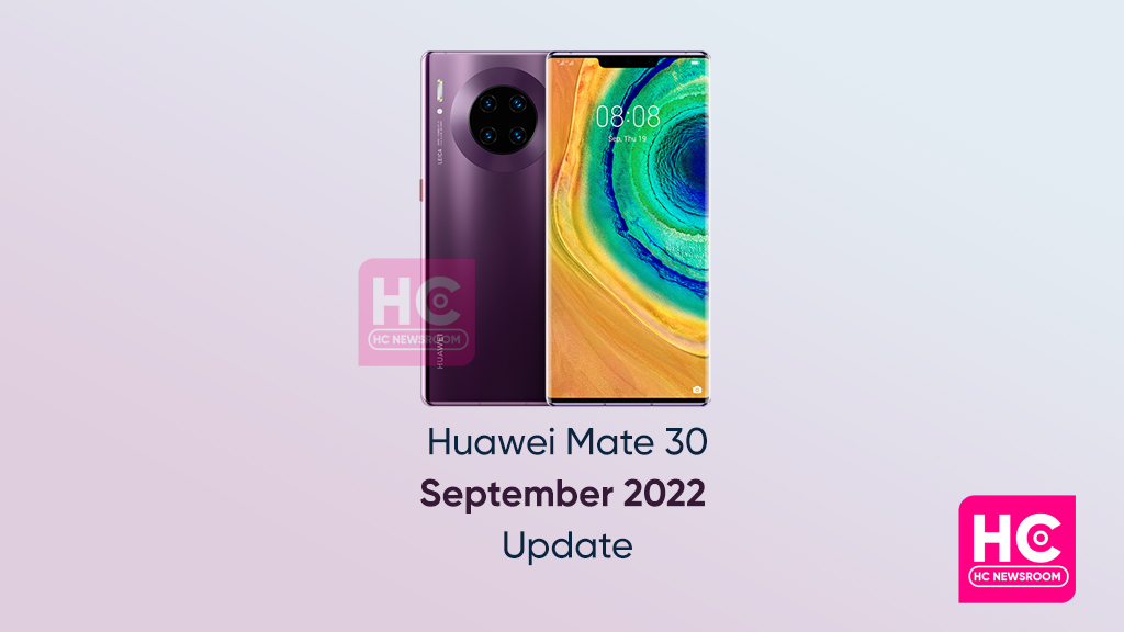 Huawei Mate 30 September 2022 update