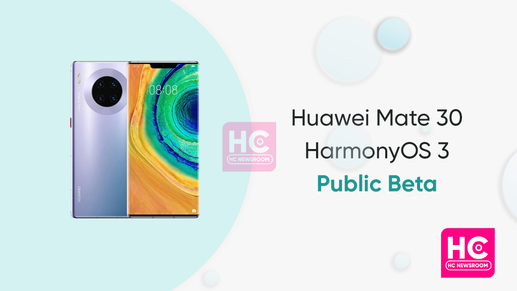 Huawei Mate 30 HarmonyOS 3 Public beta 