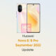 Huawei Nova 8/8Pro September 2022 update