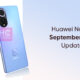Huawei Nova 9 September 2022 update