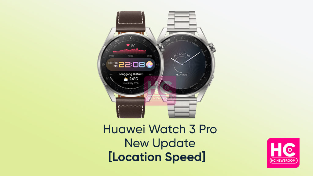 Huawei Watch 3 Pro speed location