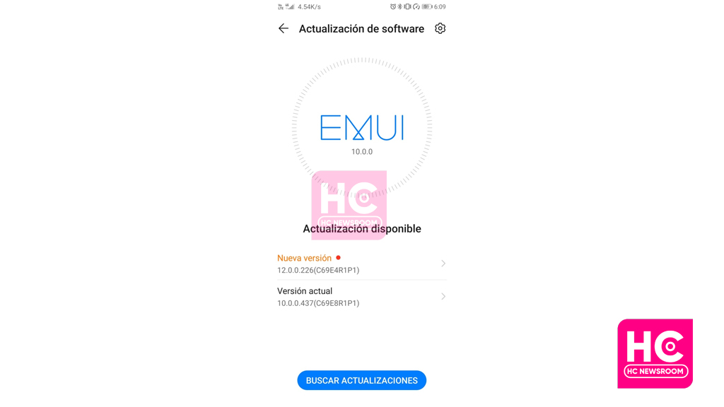 Huawei Y9s EMUI 12 expands 