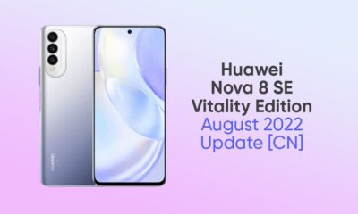 Huawei Nova 8 SE Vitality Edition August 2022 update