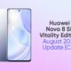 Huawei Nova 8 SE Vitality Edition August 2022 update