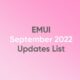 EMUI September 2022 Update