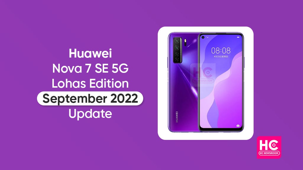 Huawei Nova 7 SE 5G September 2022 update