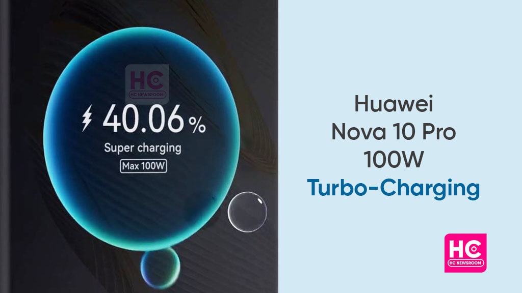 Huawei Nova 10 Pro 100W charging