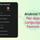 Android 13 Per-app language