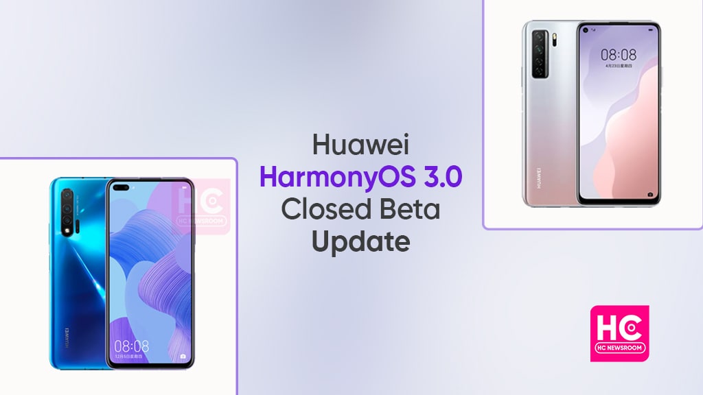 Huawei Nova 6 7 HarmonyOS 3 beta