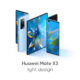 Huawei mate x3 light design