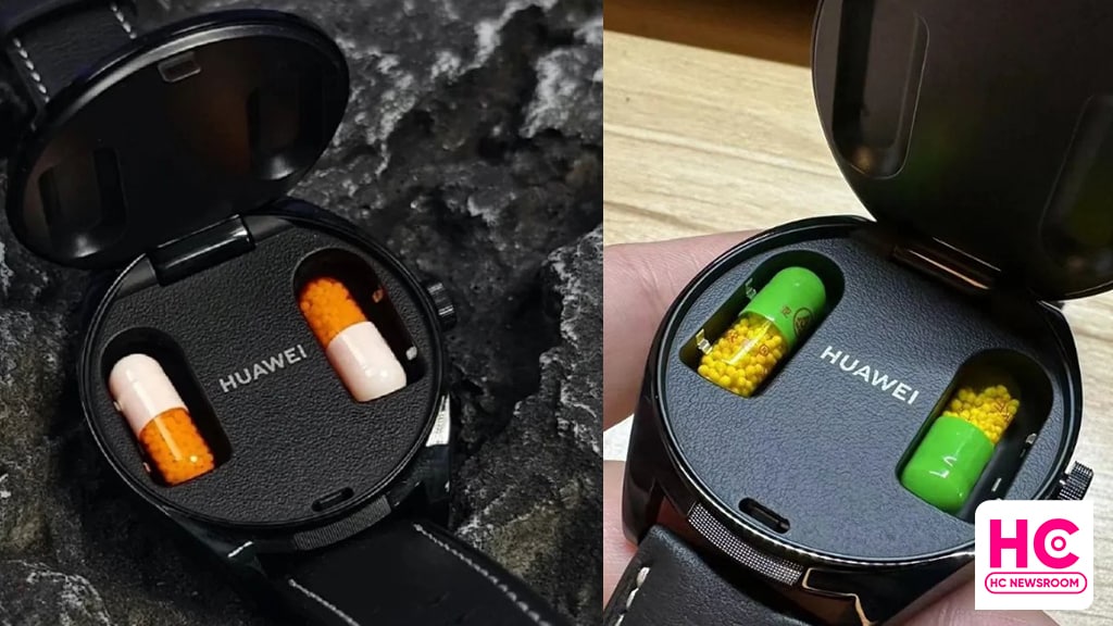 Funny video shows Huawei Watch Buds carrying capsules inside - Huawei  Central