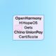 HiHopeOS OpenHarmony China UnionPay certificate