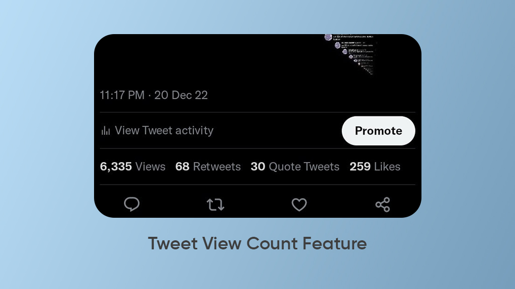 tweet view count feature