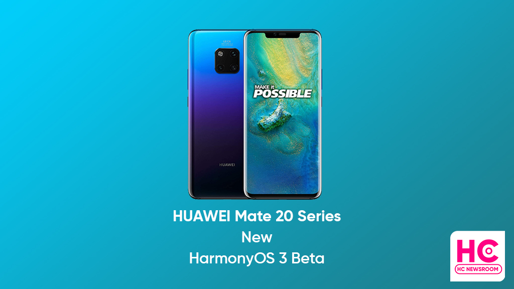 huawei mate 20 new HarmonyOS 3 beta