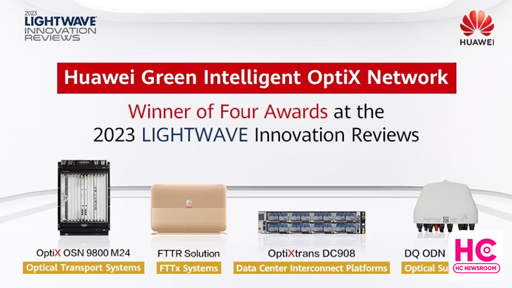 Huawei four awards optical communication technologies