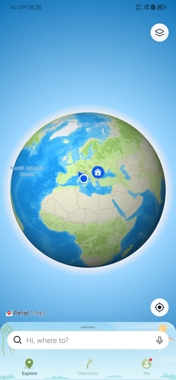 Huawei Petal Maps huge User interface change