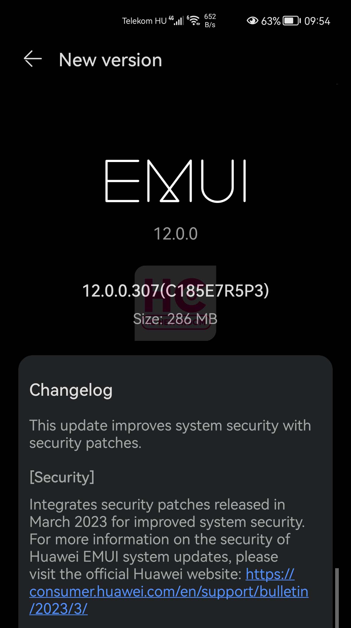 Huawei Mate 40 Pro EMUI March 2023 Update