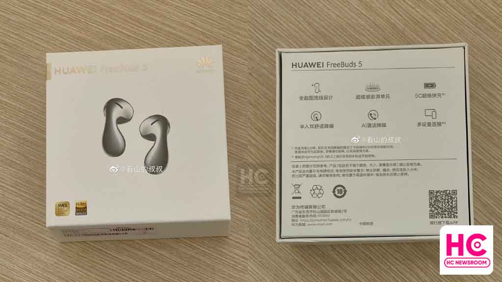 Huawei FreeBuds 5 streamline design