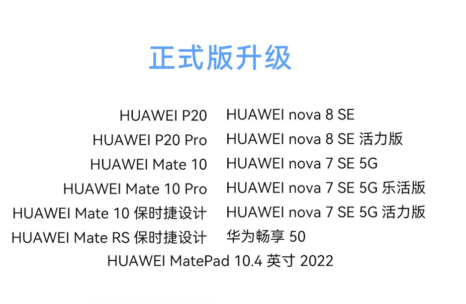 April HarmonyOS 3 Huawei P20