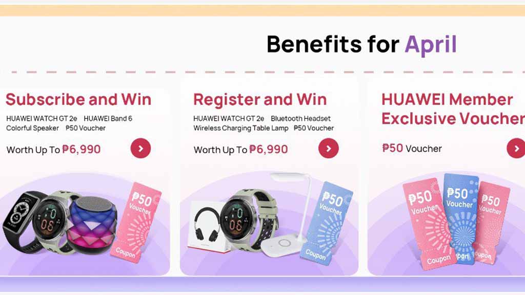 Huawei Philippines Benefits deals