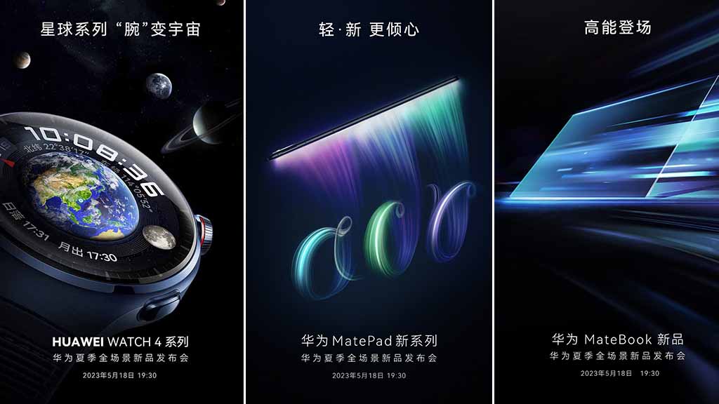 Huawei devices launching May 18 2023