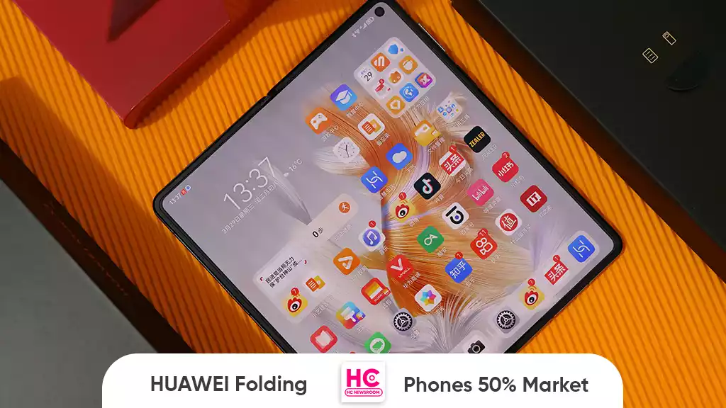 Huawei folding phone 50% market