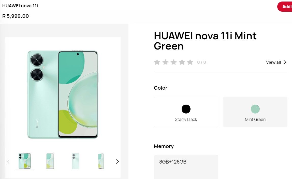 Huawei Nova 11i first sale