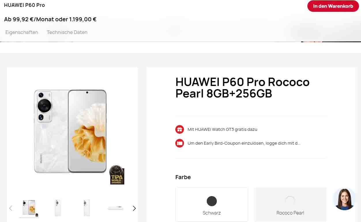 Huawei P60 Pro offers