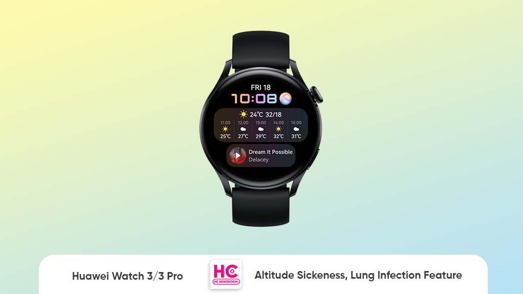 Huawei Watch 3 update altitude sickness