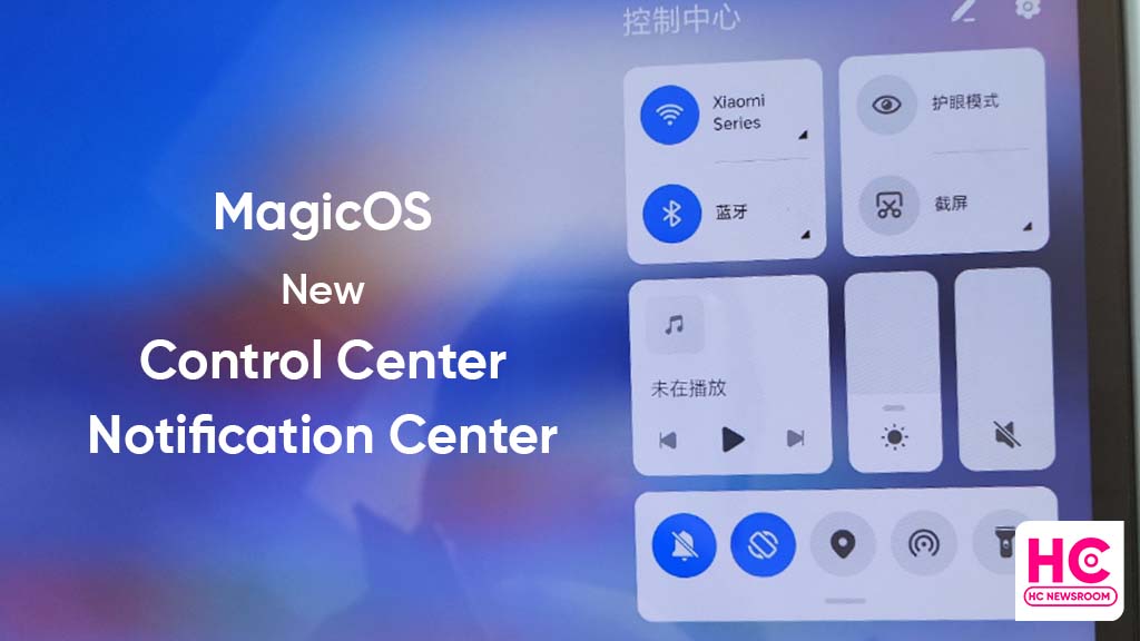 notification control center magicos 7