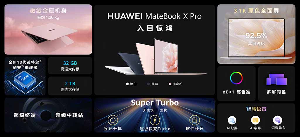Huawei MateBook X Pro 2023 launched